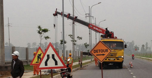 Di chuyển vị trí cột điện Dự án Nhà máy Nokia Bắc Ninh